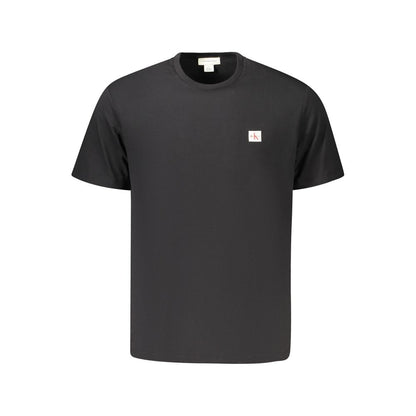 T-shirt en coton noir Calvin Klein