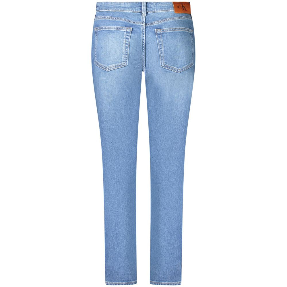 Calvin Klein Blue Cotton Women's Slim Jean - Stylish & Comfortable