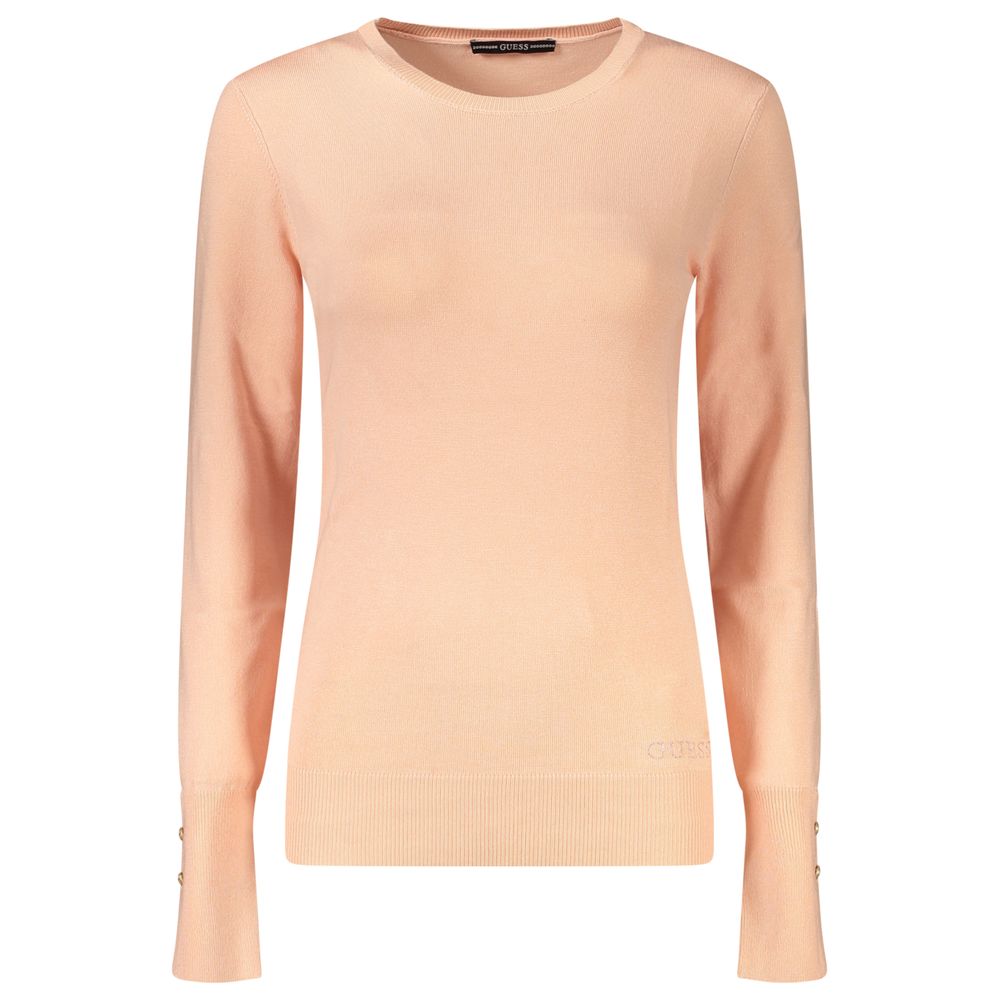 Guess Jeans Pink Viscose Sweater - Stylish & Comfortable