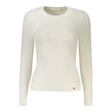 Guess Jeans White Viscose Sweater for Women - Stylish Comfort