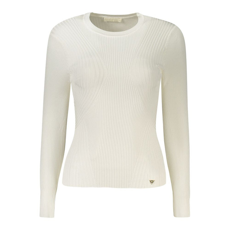 Guess Jeans White Viscose Sweater for Women - Stylish Comfort