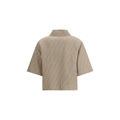 Veste courte en chambray Fendi