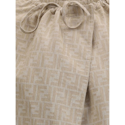 Veste en chambray oversize Fendi