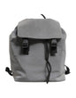 Dolce & Gabbana Gray Palermo Reflector Buckles Drawstring Backpack Bag