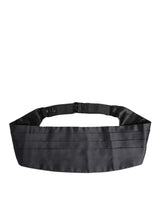 Ceinture Dolce &amp; Gabbana bleu foncé 100 % soie