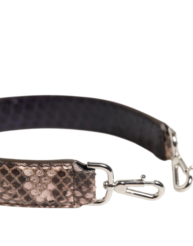 Dolce & Gabbana Sac à Main en Cuir Exotique Brun avec Bandoulière