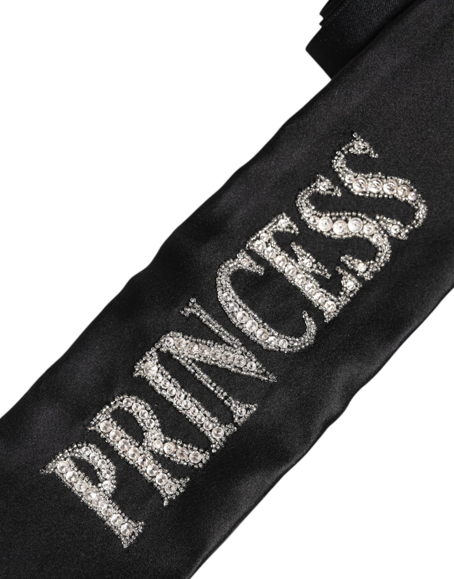 Ceinture tressée noire Princess Fantasy de Dolce & Gabbana