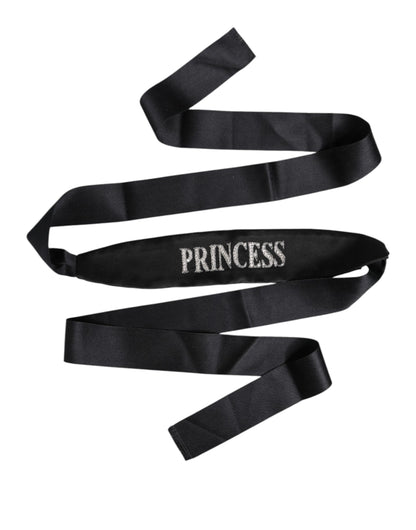 Ceinture tressée noire Princess Fantasy de Dolce & Gabbana
