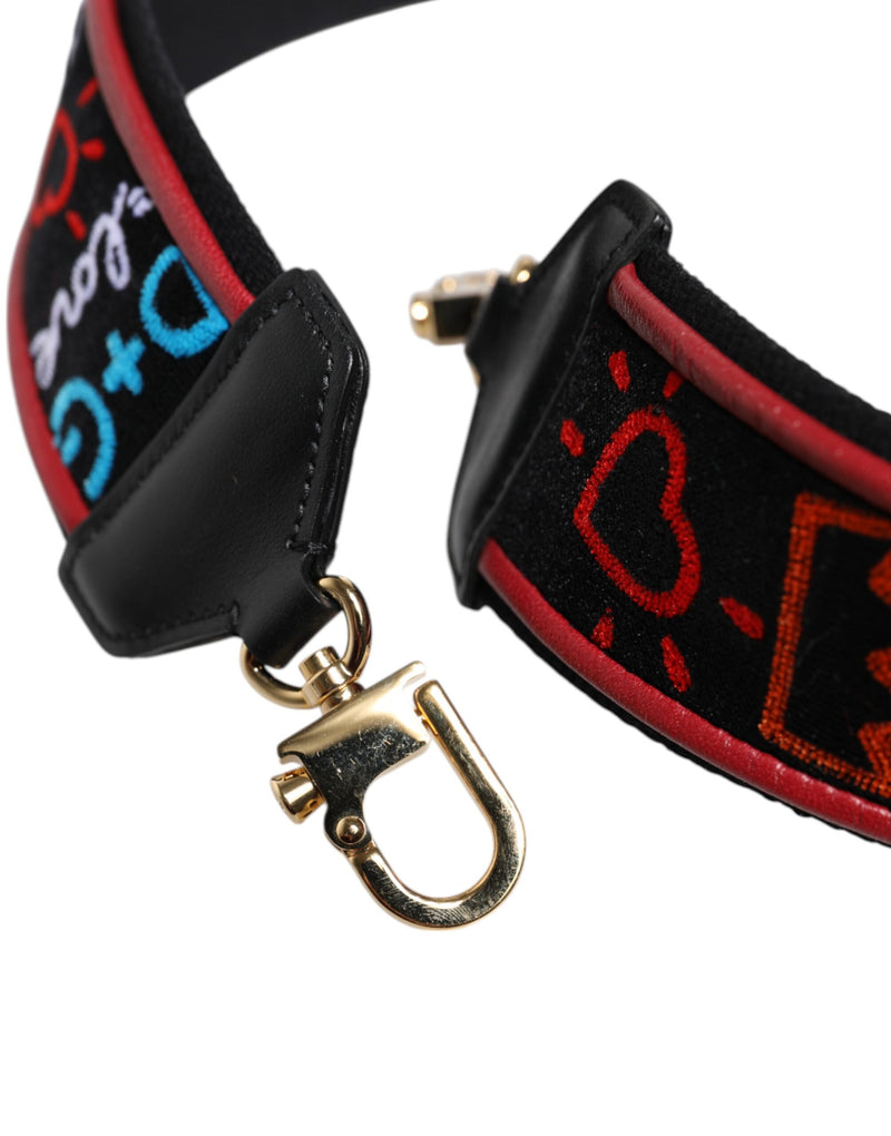 Dolce & Gabbana Sac à Bandoulière Imprimé Noir