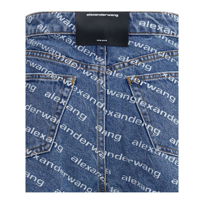 Shorts en jean Alexander Wang Bite