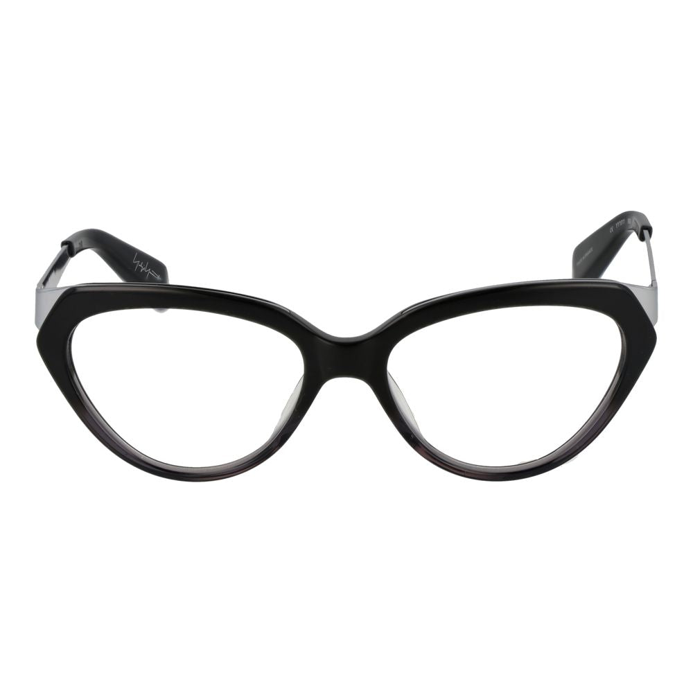Yohji Yamamoto Black Unisex Glasses Frame - Sophisticated Eyewear