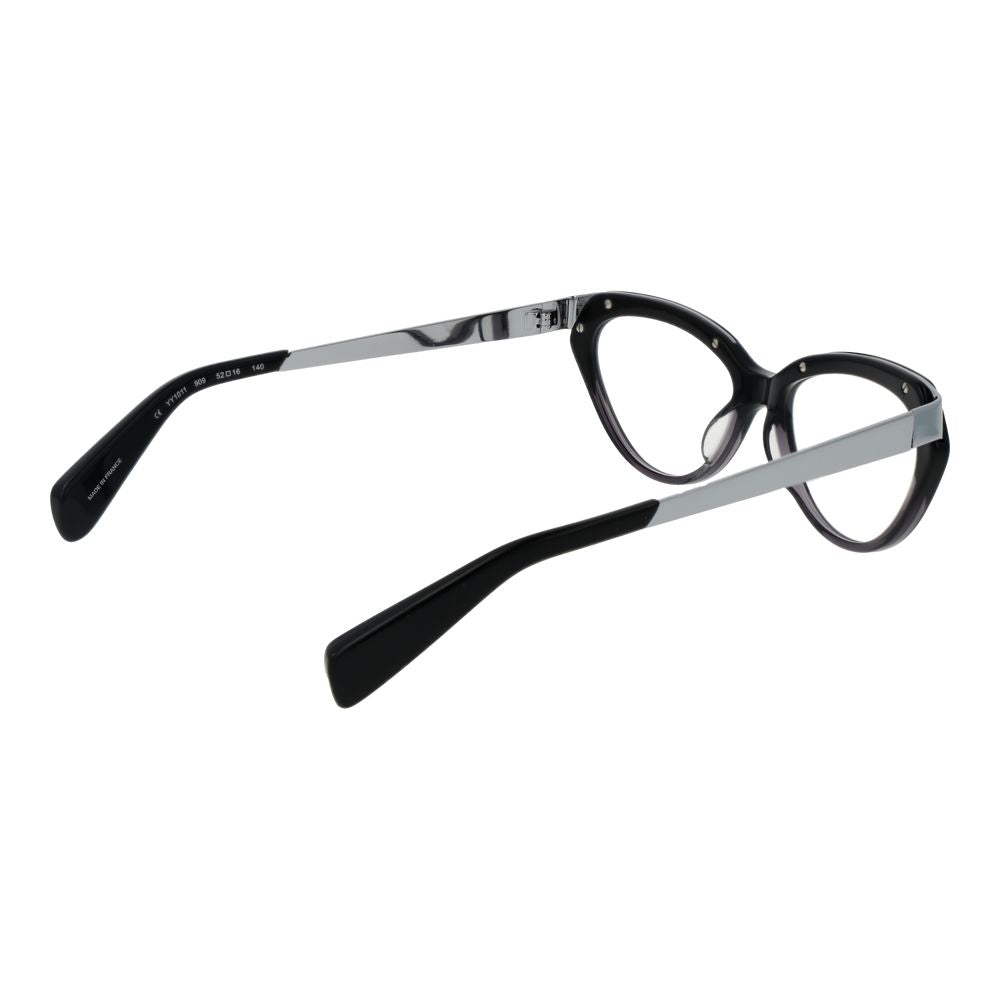 Yohji Yamamoto Black Unisex Glasses Frame - Sophisticated Eyewear