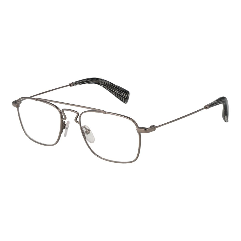 Yohji Yamamoto Silver Unisex Glasses Frame - Aviator Style