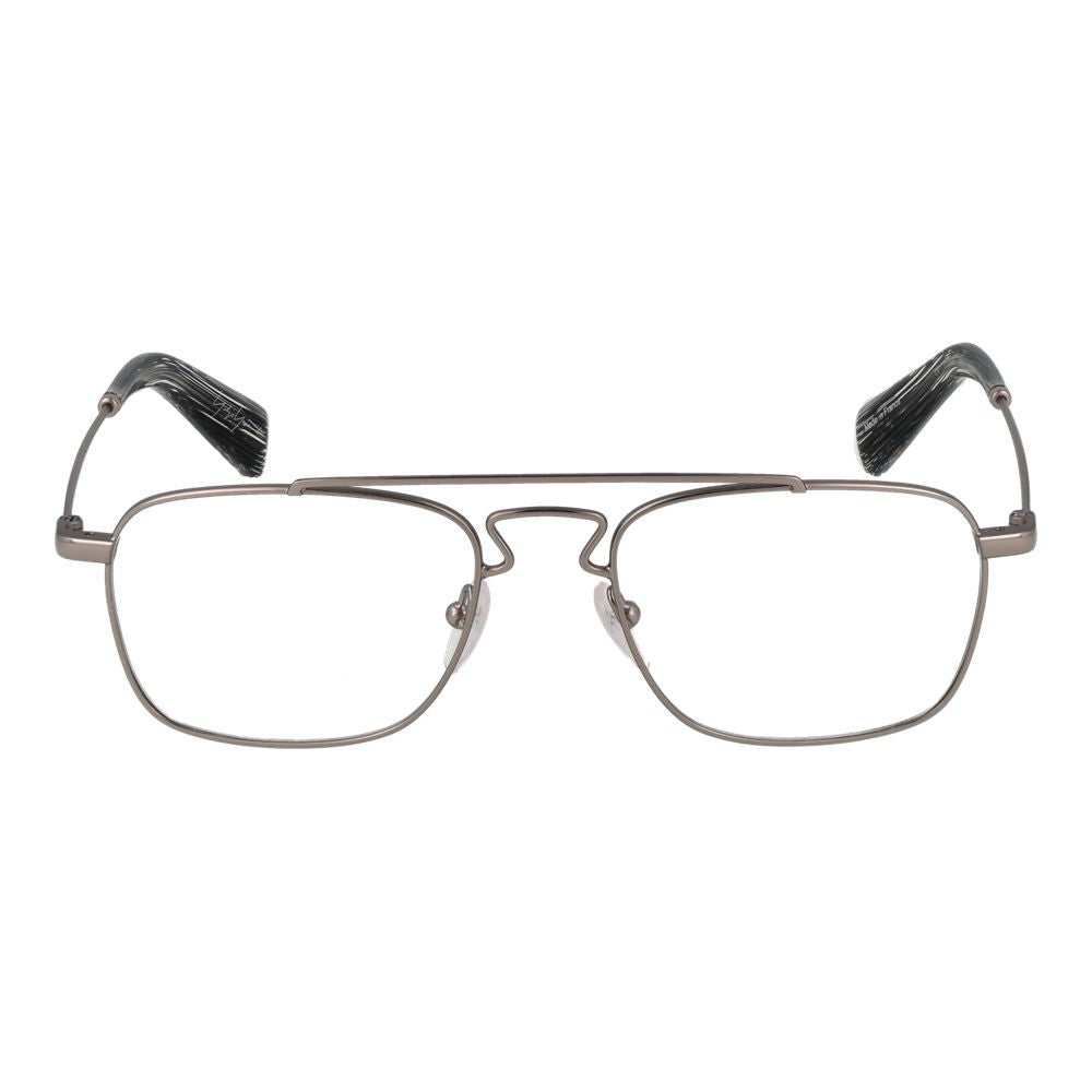 Yohji Yamamoto Silver Unisex Glasses Frame - Aviator Style