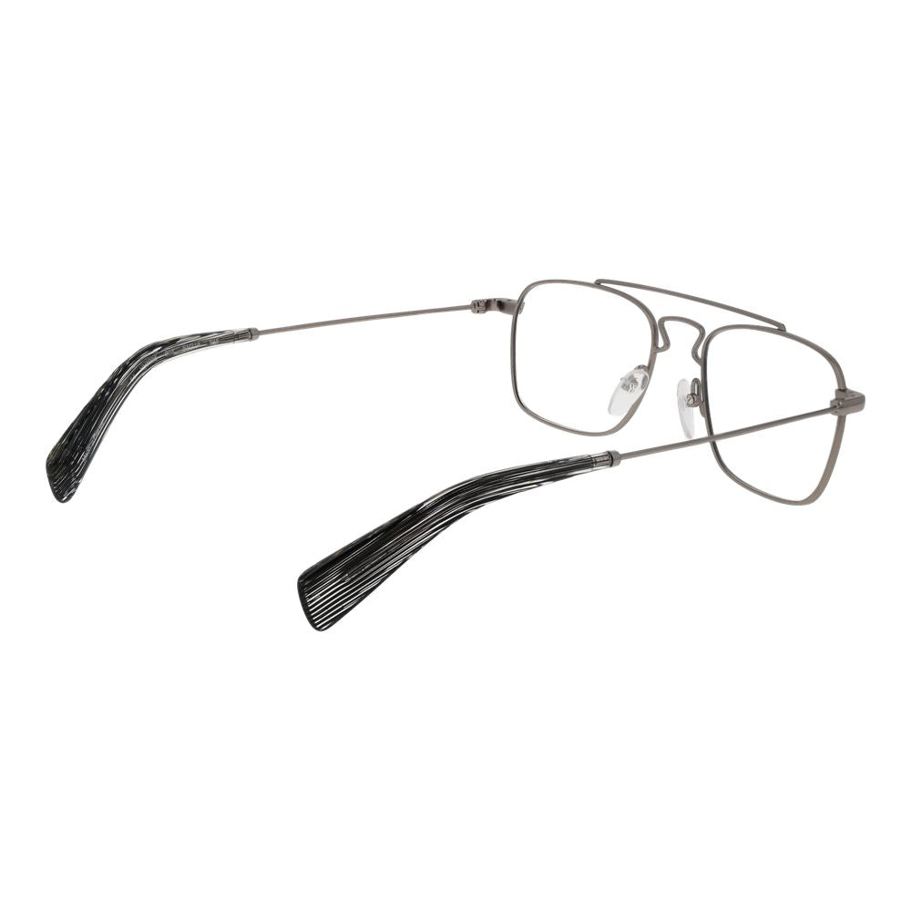 Yohji Yamamoto Silver Unisex Glasses Frame - Aviator Style