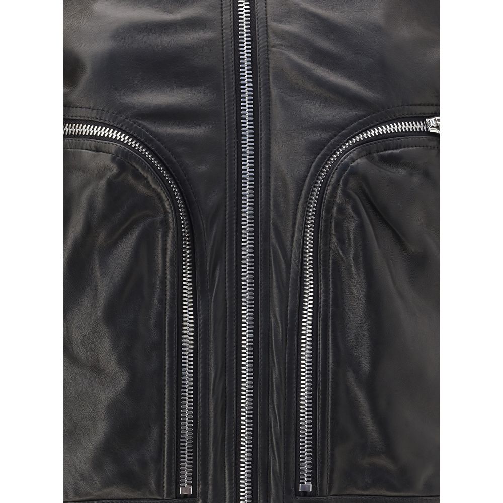 Blouson en cuir Rick Owens Bauhaus Flight