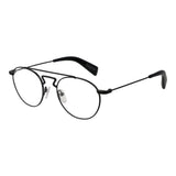 Yohji Yamamoto Black Men's Aviator Glasses Frame
