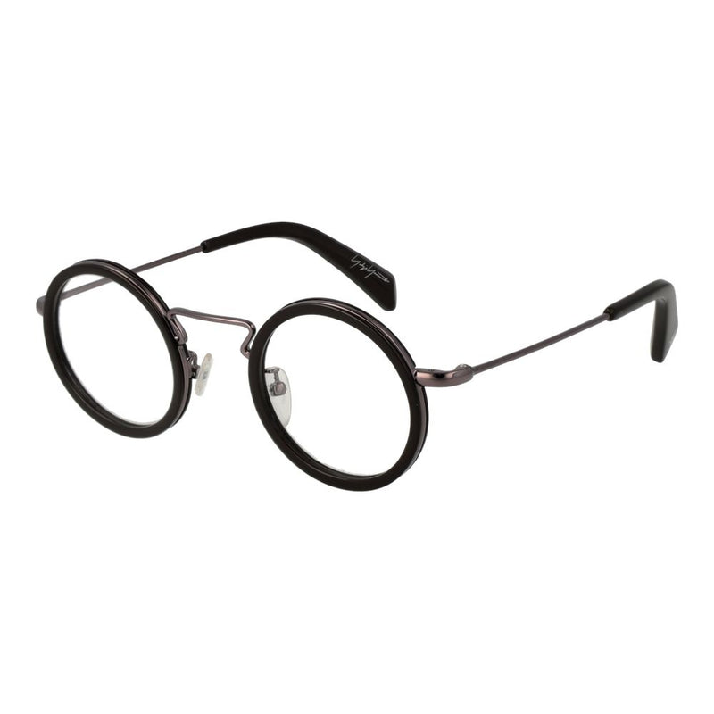 Yohji Yamamoto Brown Metal & Plastic Round Glasses (Frames)