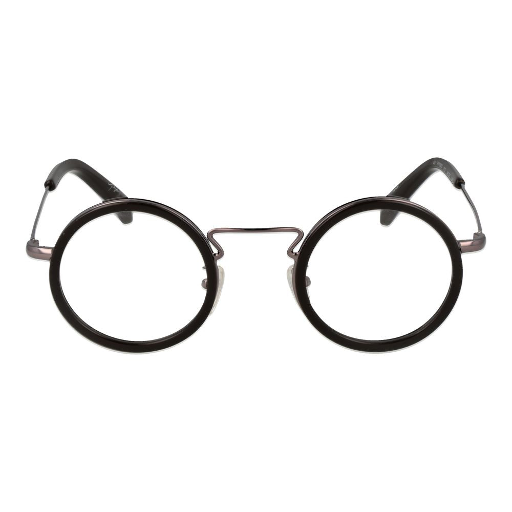 Yohji Yamamoto Brown Metal & Plastic Round Glasses (Frames)