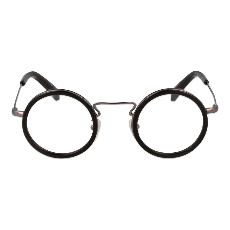 Yohji Yamamoto Brown Metal & Plastic Round Glasses (Frames)