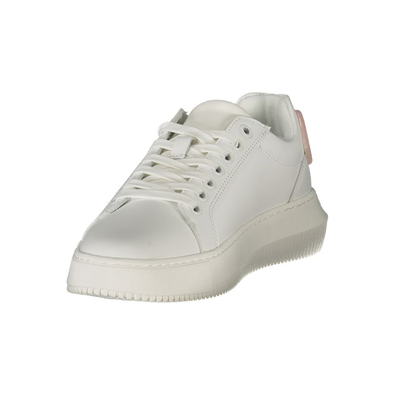 Calvin Klein White Leather Women Sneaker - Stylish Comfort