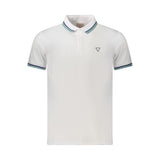 Polo Shirt Guess Jeans Blanc en Coton pour Hommes