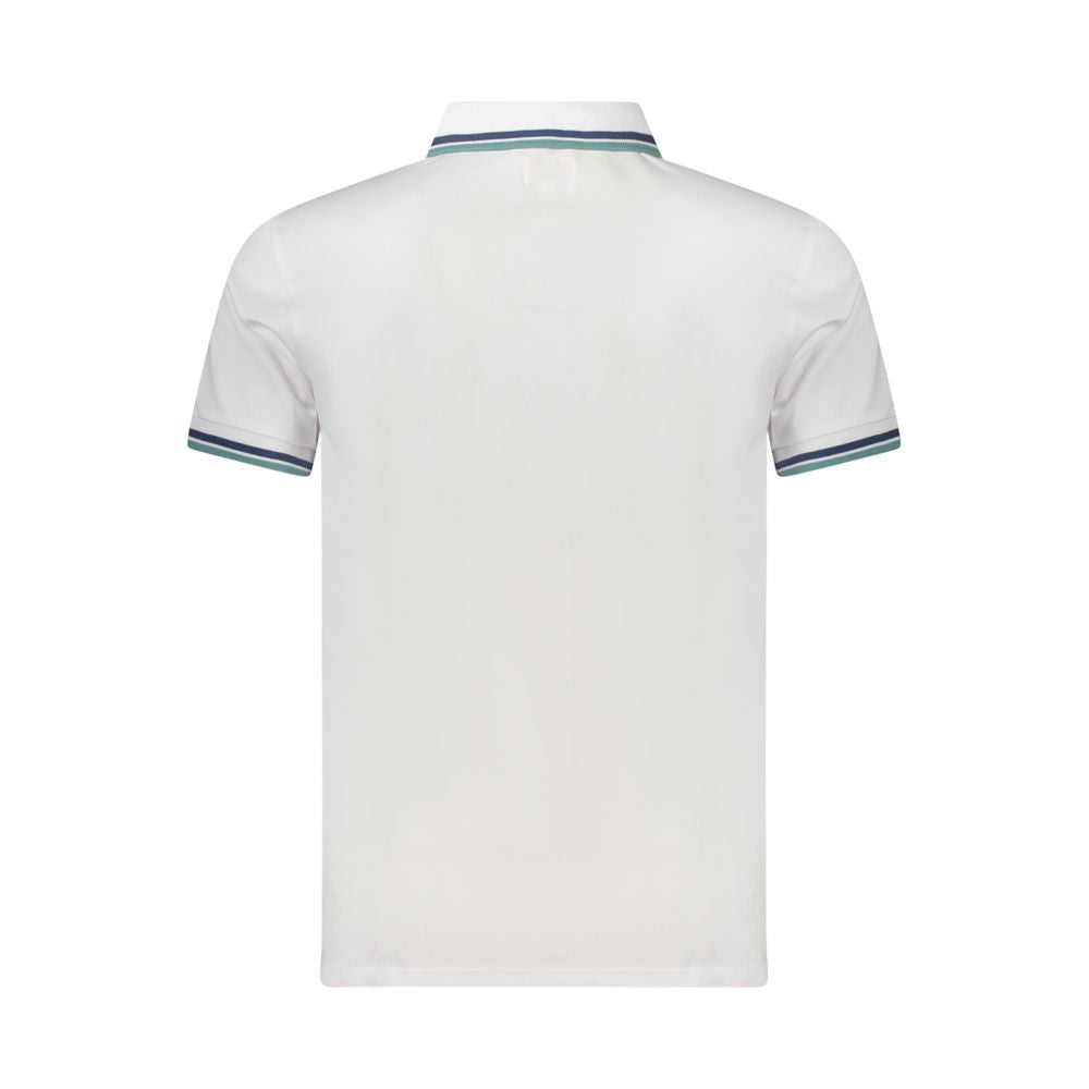 Polo Shirt Guess Jeans Blanc en Coton pour Hommes