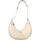 Guess Jeans Beige Polyethylene Handbag - Chic & Functional Accessory