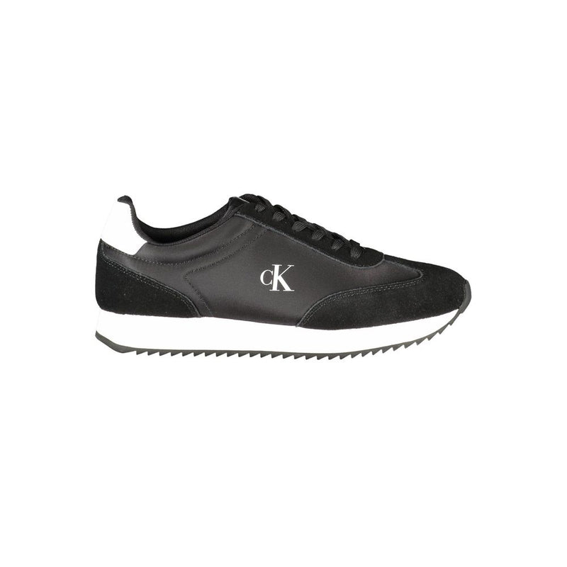 Calvin Klein Black Leather Women Sneaker - Stylish & Comfortable