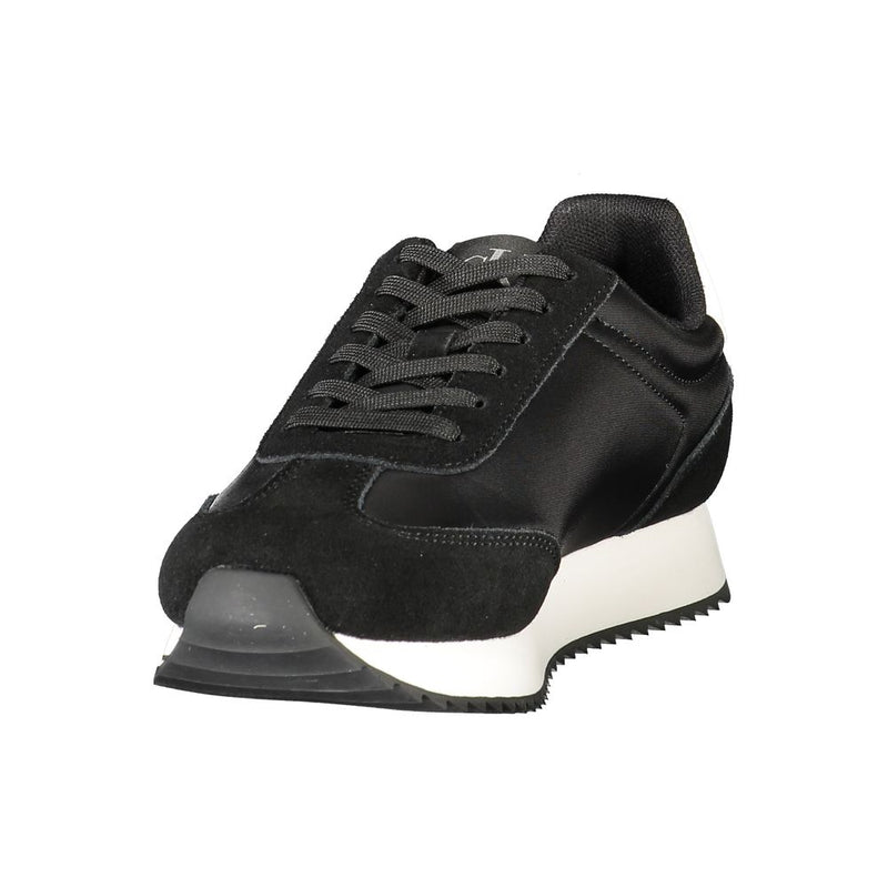 Calvin Klein Black Leather Women Sneaker - Stylish & Comfortable
