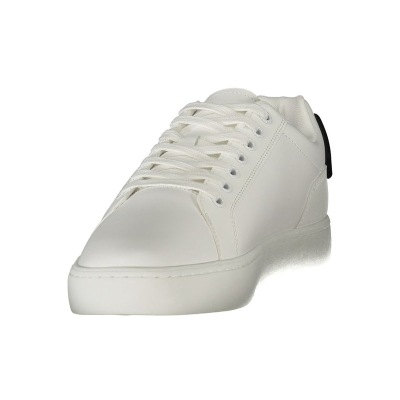 Calvin Klein White Leather Men Sneaker - Chic Athletic Style