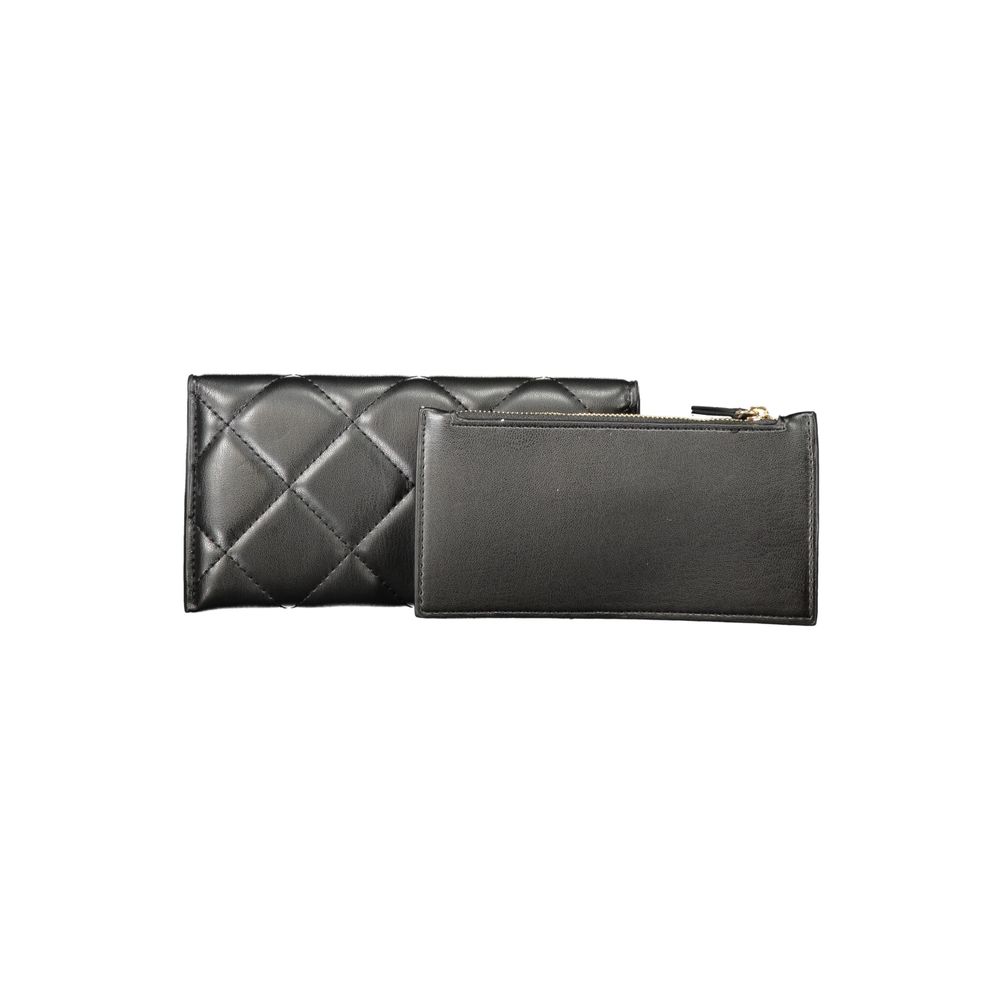 Mario Valentino Black Polyethylene Women's Wallet - Stylish & Functional