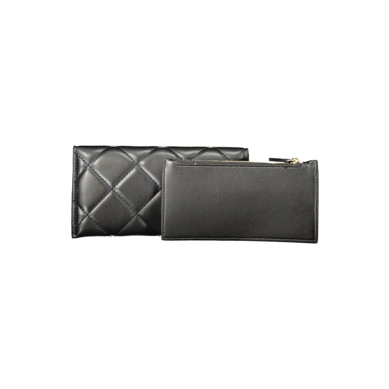 Mario Valentino Black Polyethylene Women's Wallet - Stylish & Functional