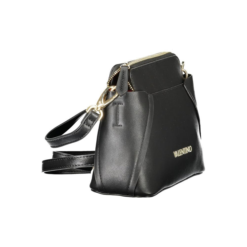 Mario Valentino Black Polyurethane Shoulder Bag - Stylish & Functional