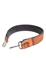 Dolce & Gabbana Sac en Cuir Python Orange avec Bandoulière