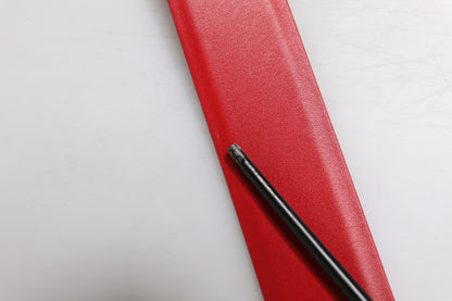 Ceinture Dolce & Gabbana en cuir de veau rouge avec boucle en métal ornée