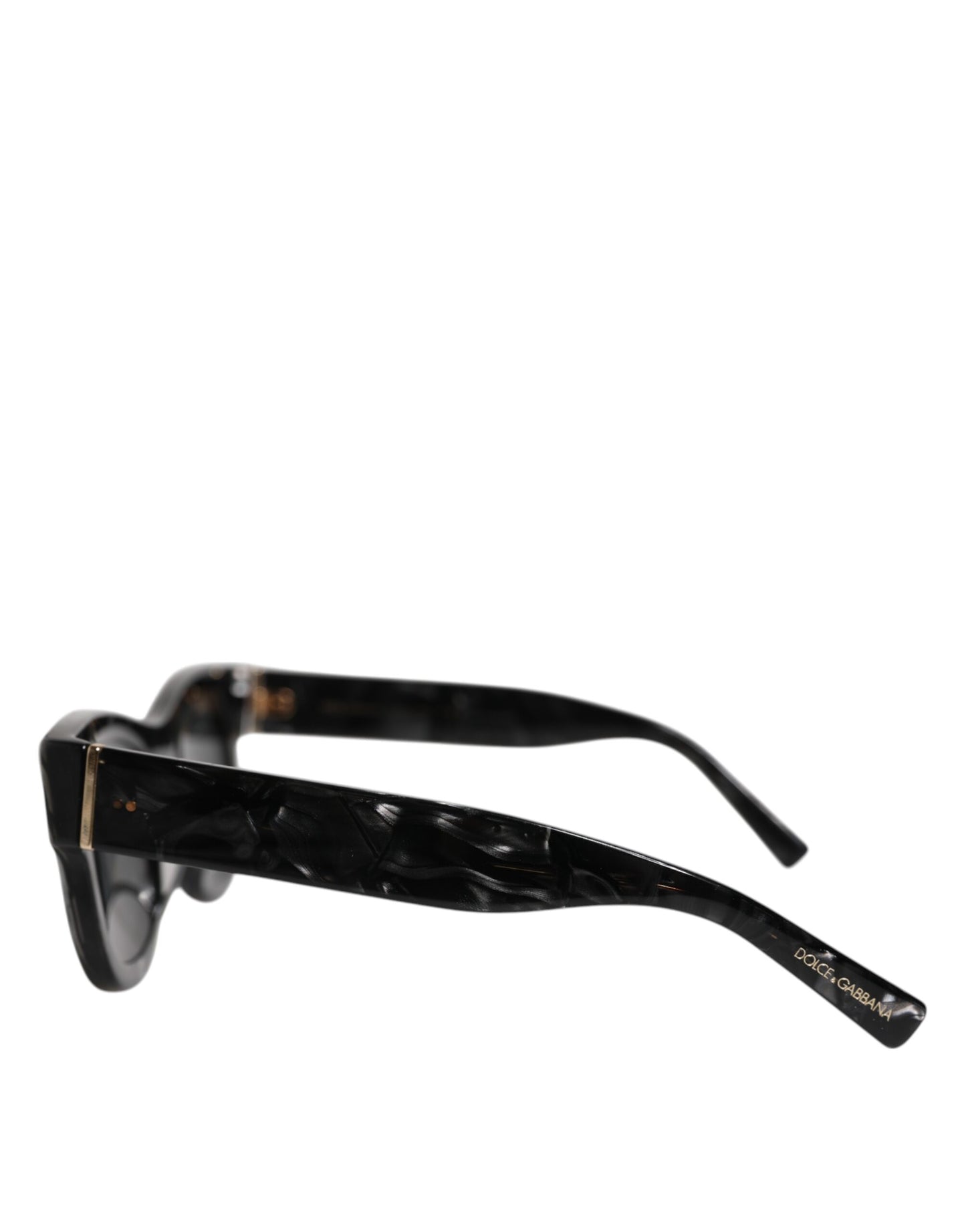 Dolce & Gabbana Pearl White Acetate Frame Domenico Deep Shades Zonnebril