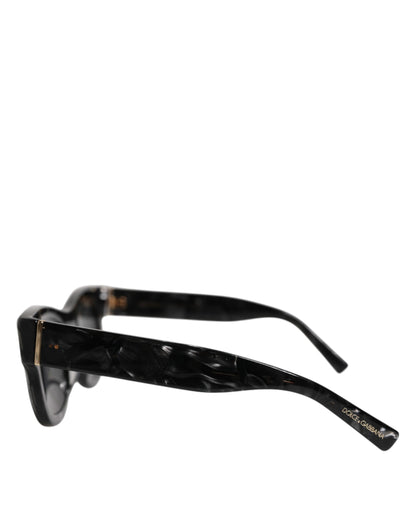 Dolce & Gabbana Pearl White Acetate Frame Domenico Deep Shades Zonnebril