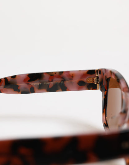 Lunettes de soleil Dolce &amp; Gabbana Havana Brown Black Eccentric Sartorial Eyewear