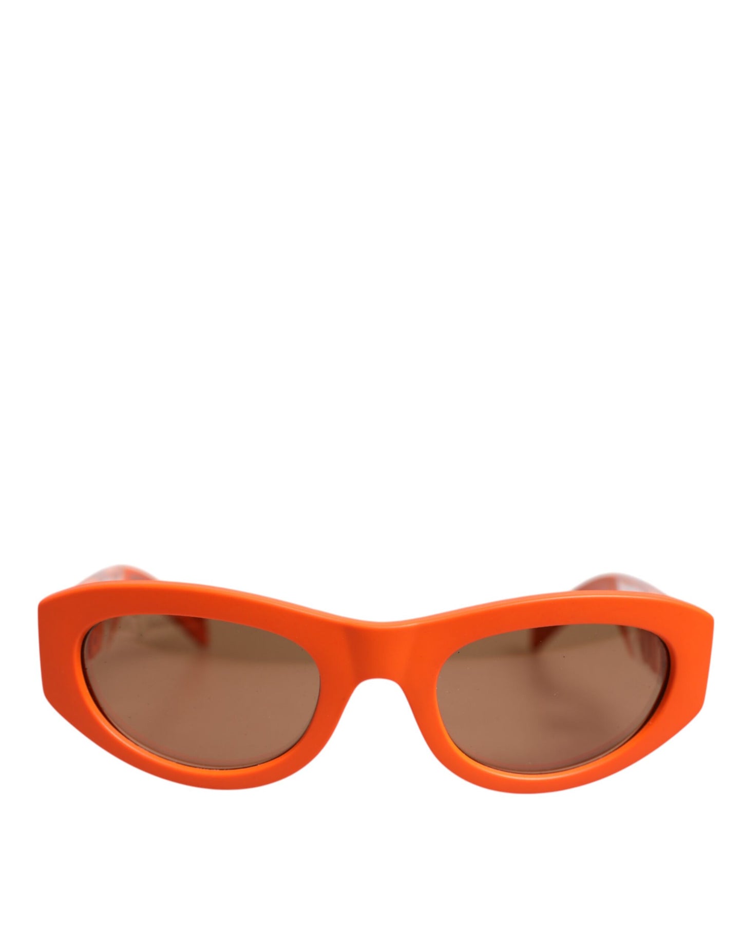 Dolce & Gabbana Orange Reborn To Live Oval Frame Logo Eyewear Zonnebril