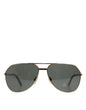 Dolce & Gabbana Gold DG2106K Pilot Frame Getinte Lens Gepolariseerde Zonnebril