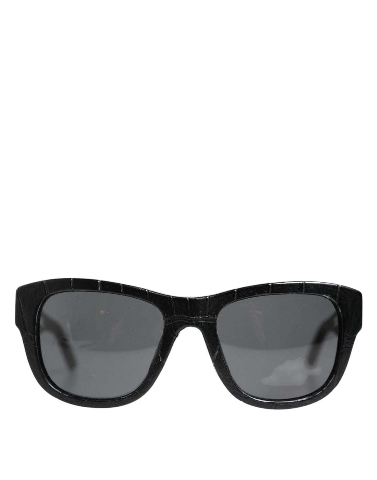 Lunettes de soleil Dolce & Gabbana DG4177 en cuir noir