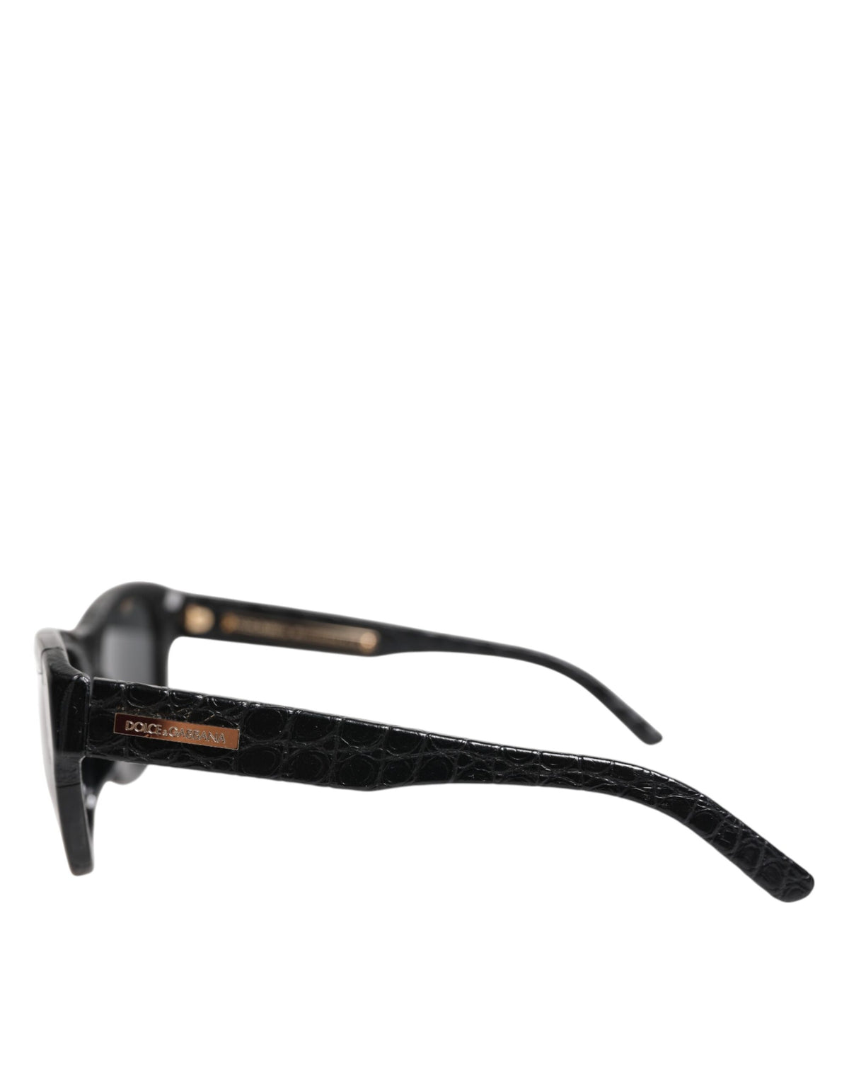 Lunettes de soleil Dolce & Gabbana DG4177 en cuir noir