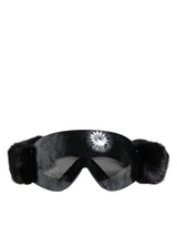 Dolce & Gabbana BI0759 Black Lace Mirrored Ski Goggles