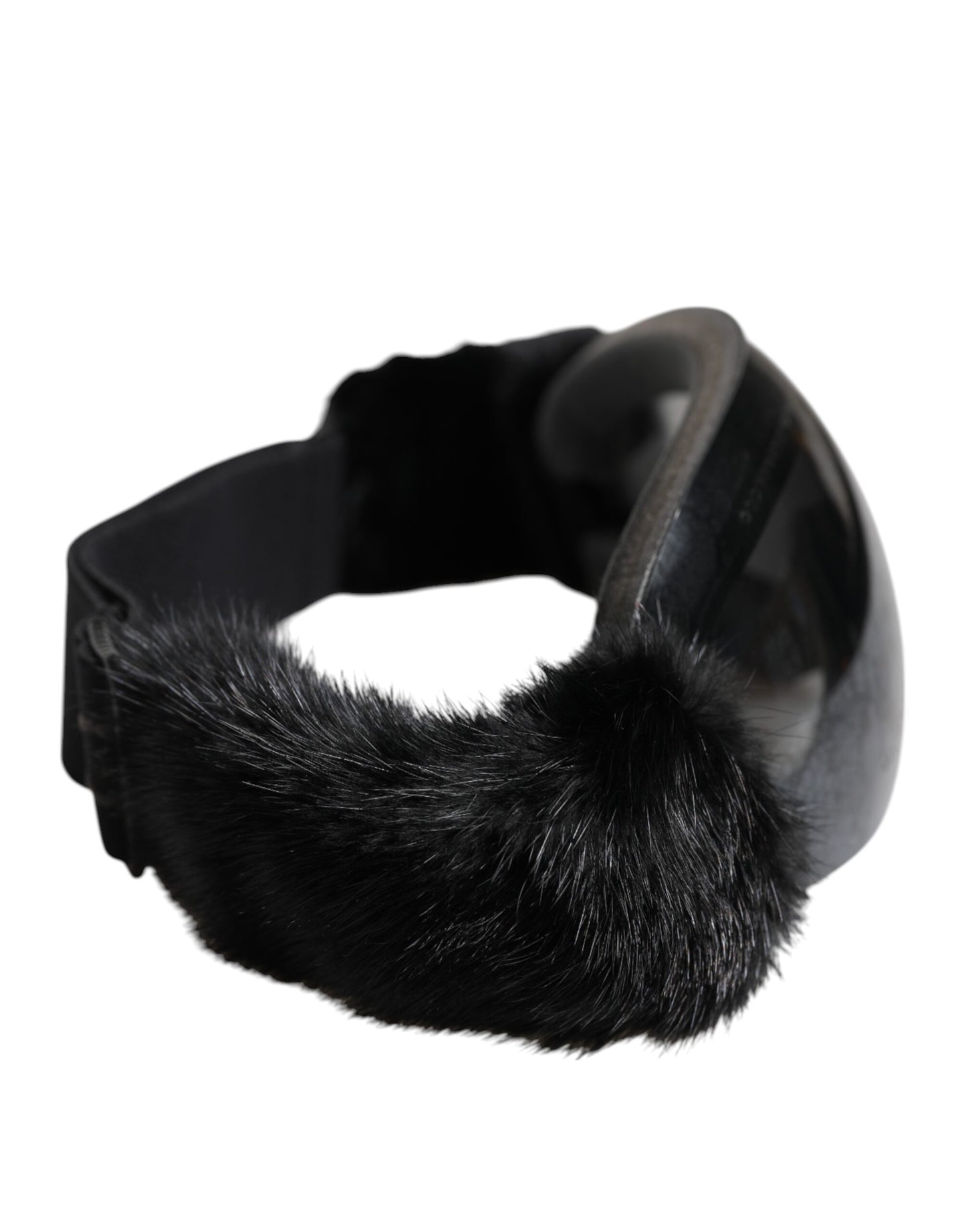 Dolce & Gabbana Zwarte Bi0759 Kanten Spiegelende Skibril Masker Zonnebril