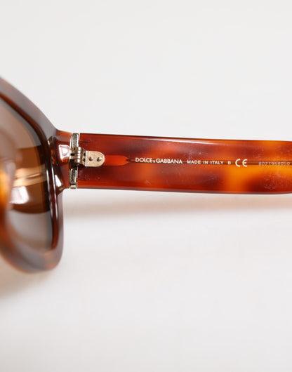 Dolce & Gabbana Groen Bruin Gemarmerd Acetaat DG4379-F Eyewear Zonnebril