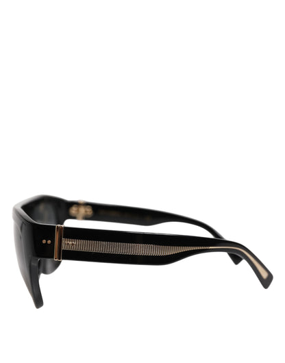 Dolce & Gabbana Zwart Vierkant Acetaat Montuur DG4398-F Eyewear Zonnebril