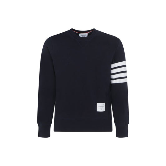 Thom Browne Blue Cotton Sweatshirt - Modern Comfort & Style