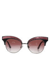 Dolce & Gabbana DG6109 Lunettes de soleil Cat Eye Noir Rose Miroité