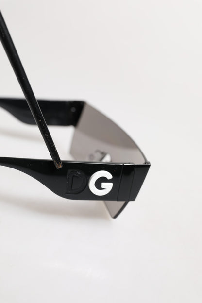 Dolce & Gabbana Black Metal Frame DNA Graffiti DG2233 Eyewear Zonnebril